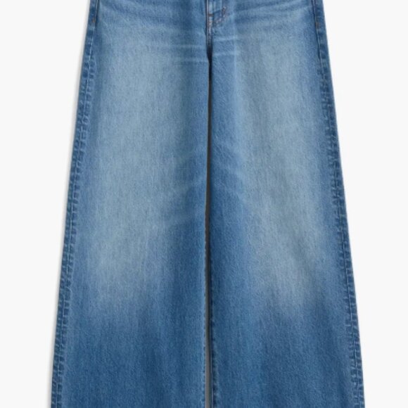 Madewell Superwide-Leg Jeans with Cuff - Picture 6 of 11